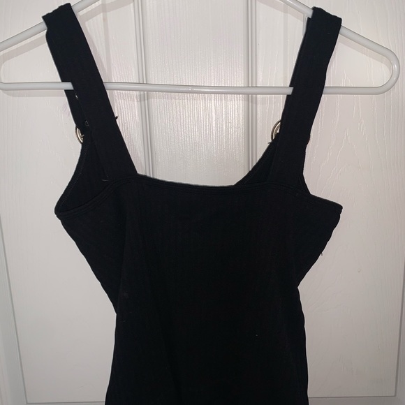 Black Ribbed Top - Picture 3 of 4